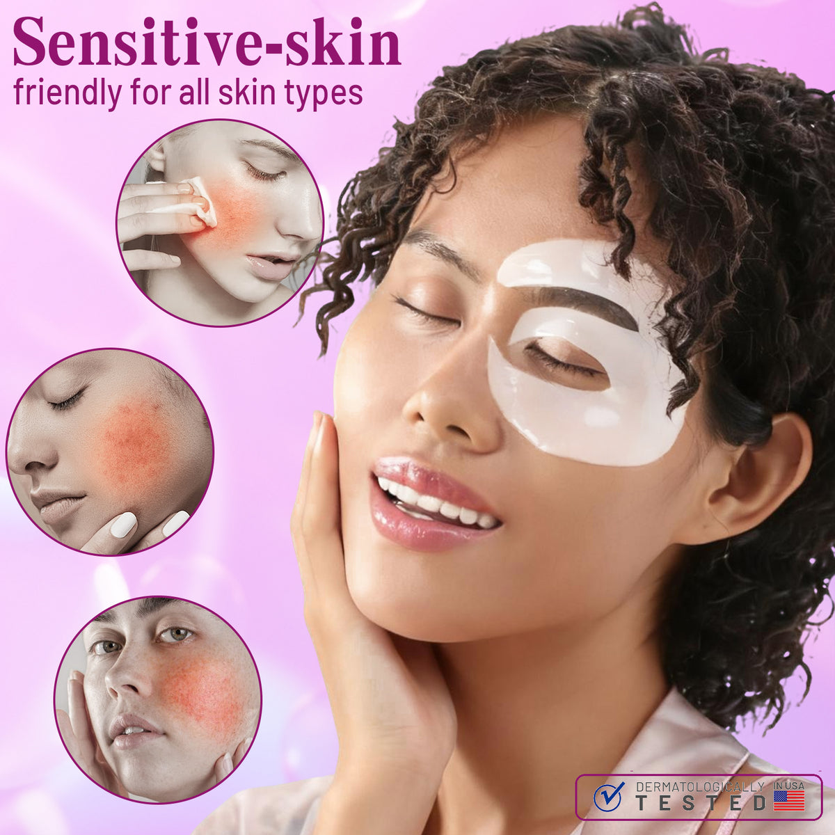 Pearl Collagen Under Eye Patches White-E Shape  12 Pairs