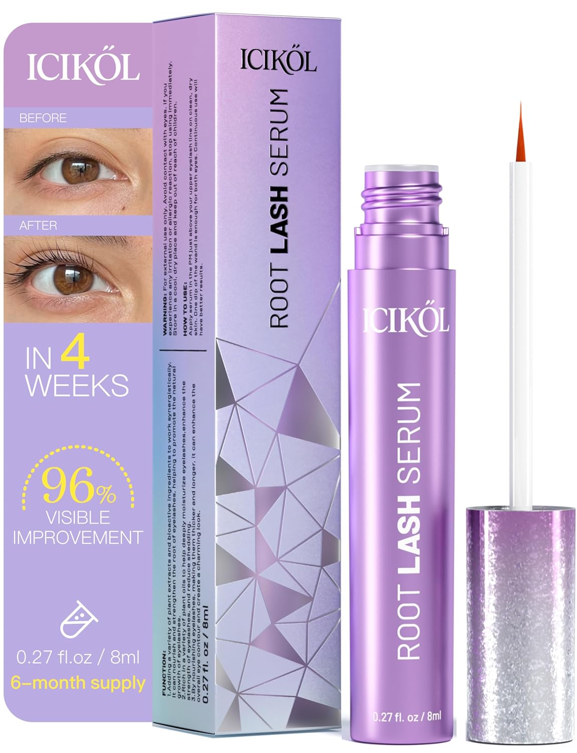 Peptide Eyelash Growth Serum -0.27 fl oz (8 ml)